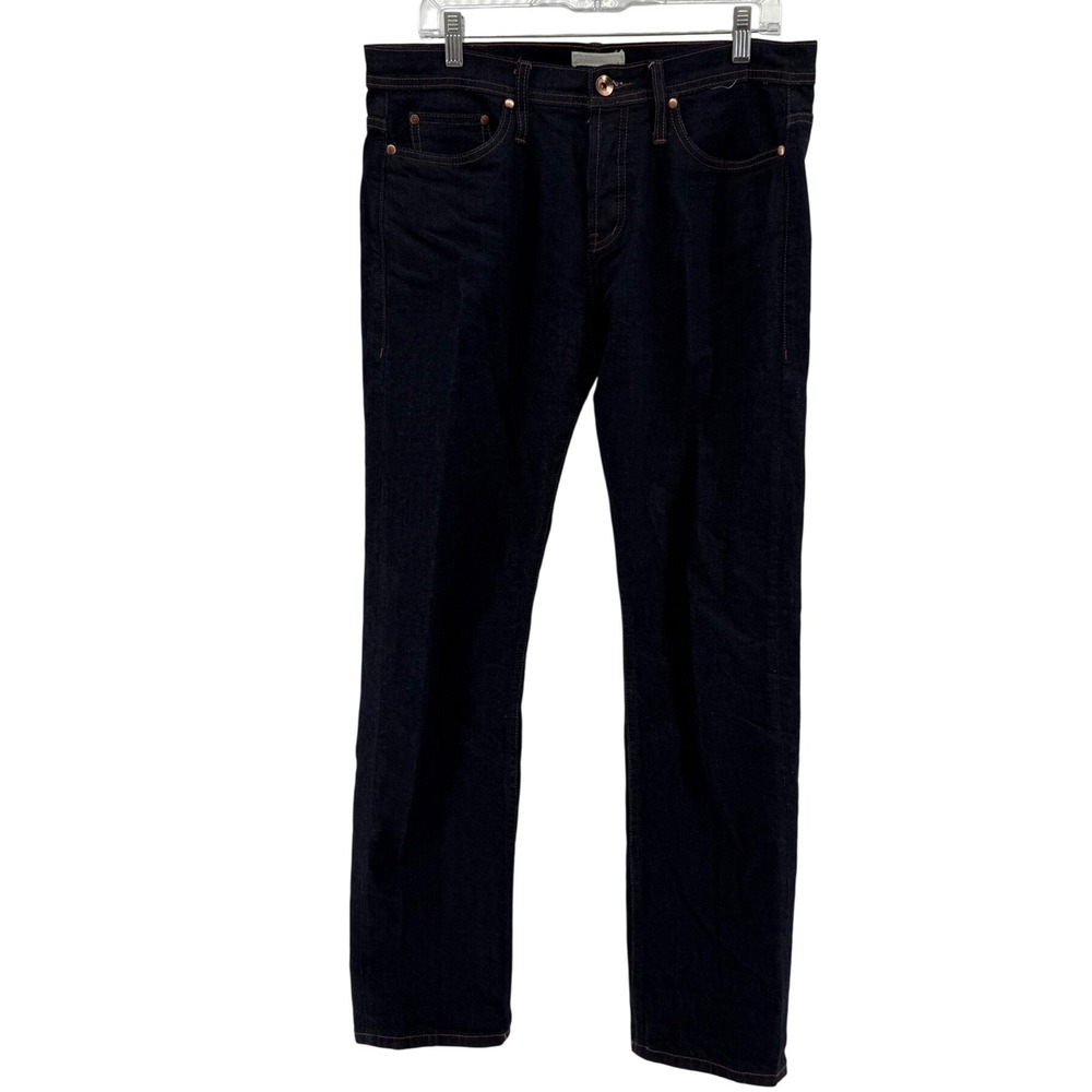The Unbranded Brand UB222 Tapered 11oz Raw Indigo Selvedge Denim Jeans Mens 33